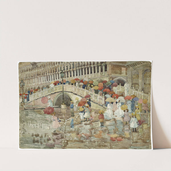 Umbrellas in the Rain (1899) by Maurice Prendergast