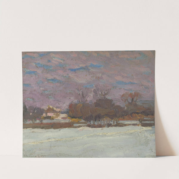 Umelcova záhrada v zime by Jozef Teodor Mousson