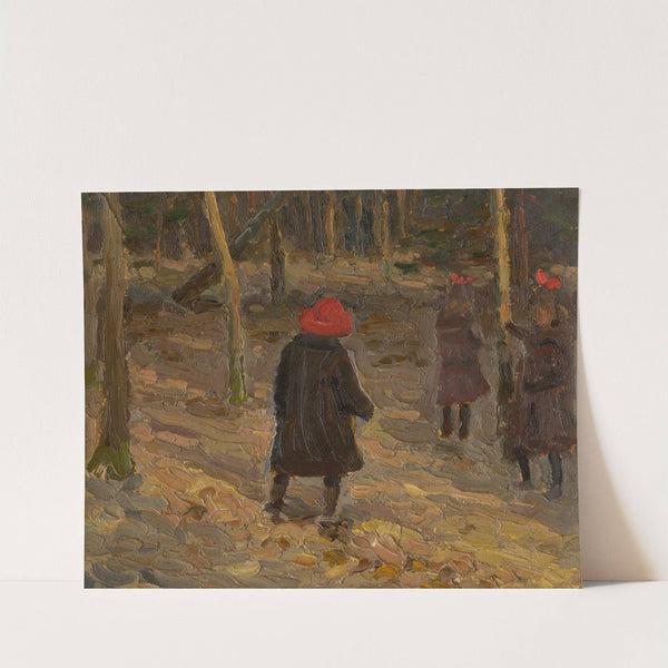 Umelcove deti v parku by Jozef Teodor Mousson