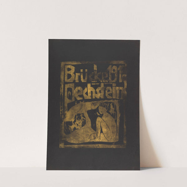 Umschlag mit ‘Sitzender Akt auf Wiese’ (1912) by Otto Mueller