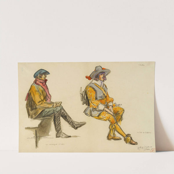 Un auvergnat (1er acte). Un personnage en costume Louis XIII, pour le bal de l’Opéra (1922) by Charles Bétout