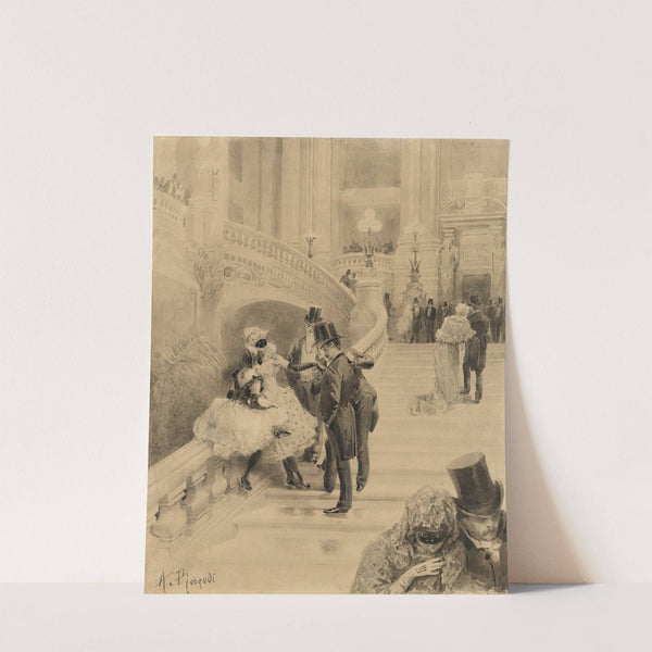 Un bal masqué à l’Opéra Garnier (1890-1900) by Alcide Théophile Robaudi