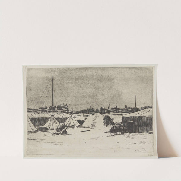 Un bastion, effet de neige (1888) by Henri-Charles Guérard