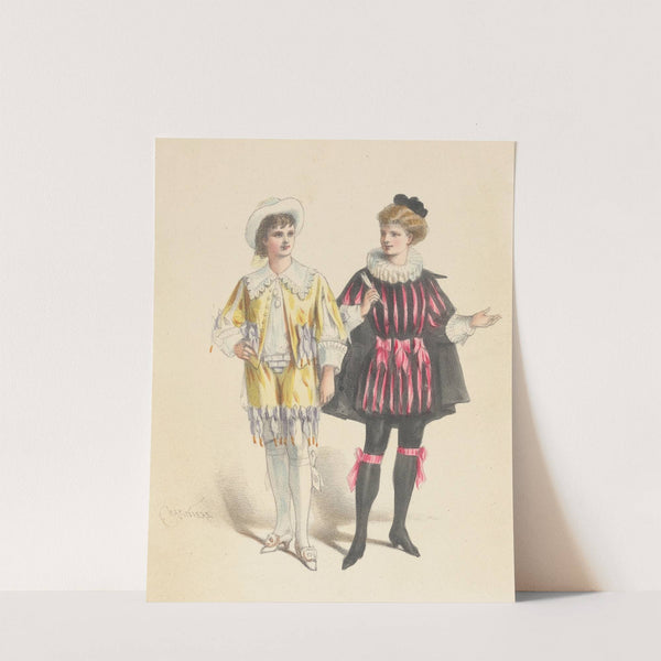 Un berger et un docteur dans Cinq-Mars dans le ballet (1876-1877) by Antonin-Marie Chatinière