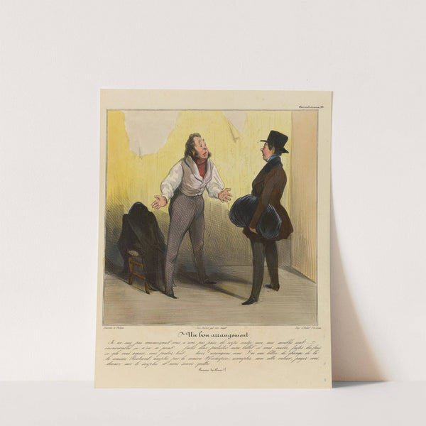 Un bon arrangement (1836-1838) by Honoré Daumier