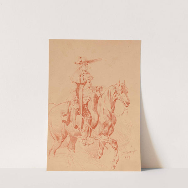 Un cavalier by Hippolyte Bellangé