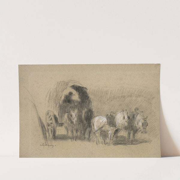 Un Chariot de farinier (A Miller’s Carriage) (c. 1895) by Albert Lebourg