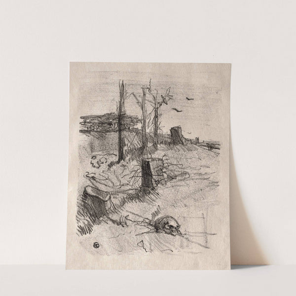 Un Cimetière en Galicie by Henri de Toulouse-Lautrec