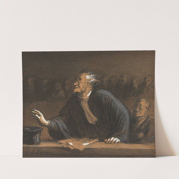 Un défenseur habile (circa 1855-1860) by Honoré Daumier