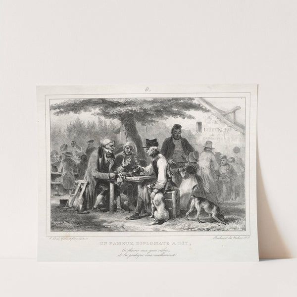 Un famous diplomat à dit… (1832) by Denis Auguste Marie Raffet