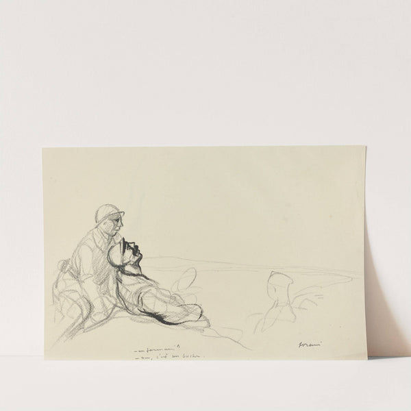 -Un farman -non c’est un boche._ (c. 1914-1919) by Jean-Louis Forain