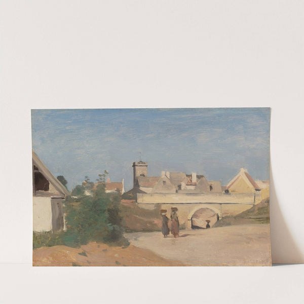 Un Faubourg De Ville by Jean-Baptiste-Camille Corot
