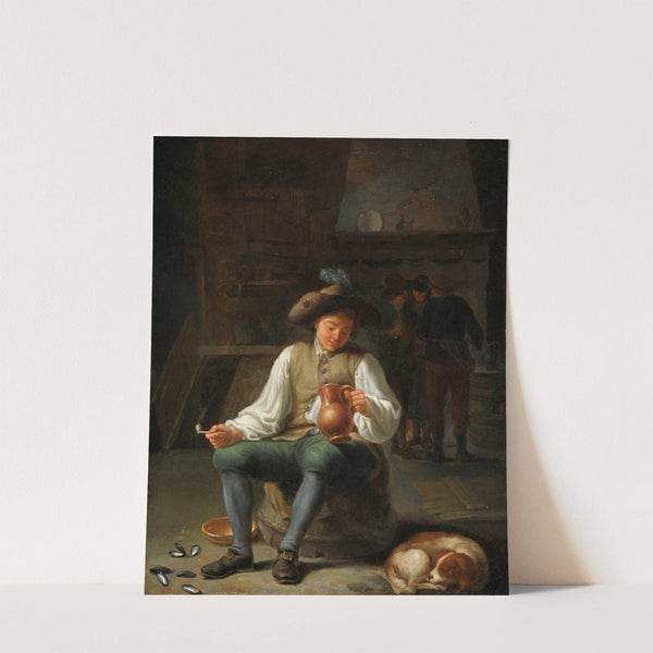 Un fumeur au cabaret by Gillis van Tilborgh