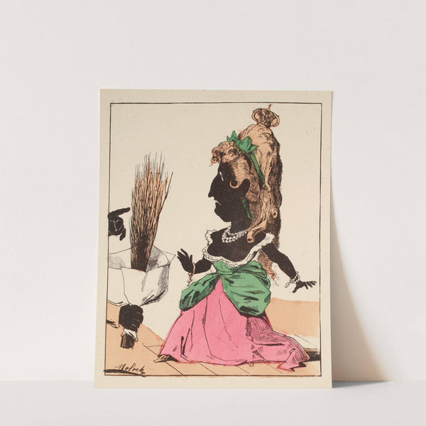 Un groupe de citoyens s’est réuni, pour offrir, le jour de la Ste Eugénie un bouquet à M’ame Badingue by Moloch (Alphonse Hector Colomb)