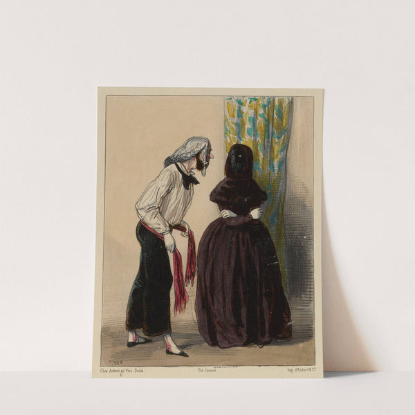 Un honnête Domino Des airs décents (1840) by Paul Gavarni