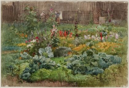 Un jardin fleuri au Grand-Montrouge