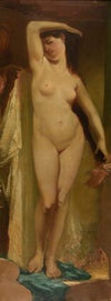 Un marché d’esclaves à Alexandrie; Esclave nue en pied
