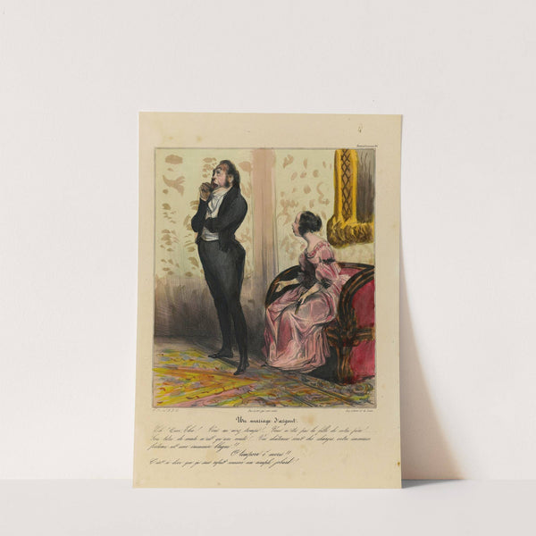 Un mariage d’argent (1836-1838) by Honoré Daumier