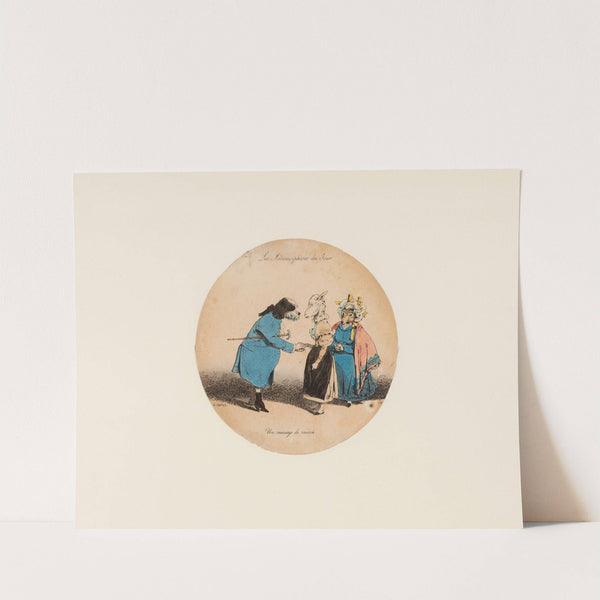 Un mariage de raison (1828-1829) by J. J. Grandville