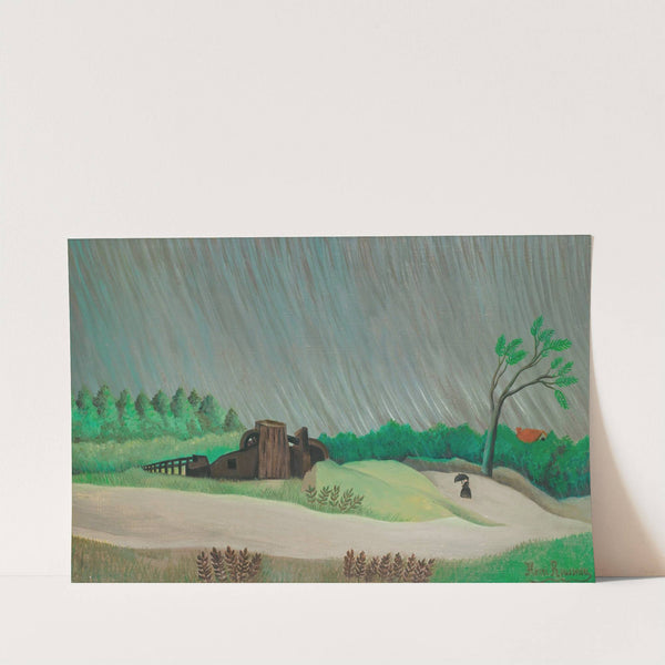 Un Matin De Pluie by Henri Rousseau