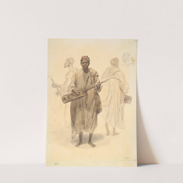Un Maure musicien des rues à Tanger (A Moorish Street Musician in Tangier) by Denis Auguste Marie Raffet