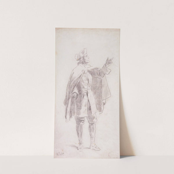 Un officier. by Hippolyte Bellangé