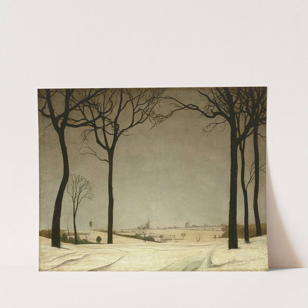 Un paysage neigeux, Tiegem (circa 1910) by Valerius De Saedeleer