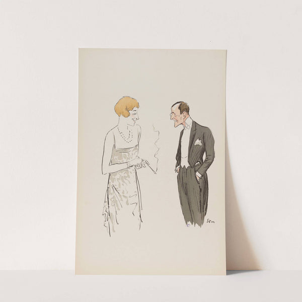 un personnage masculin et un personnage féminin (1900-1934) by Georges Goursat (Sem)