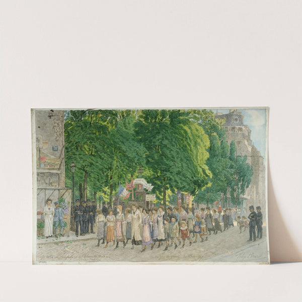 Un peu de grève. 30 Mai 1917. by Félix Brard