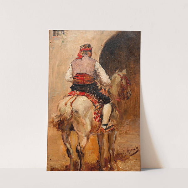 Un Picador En Un Caballo Gris by Joaquín Agrasot