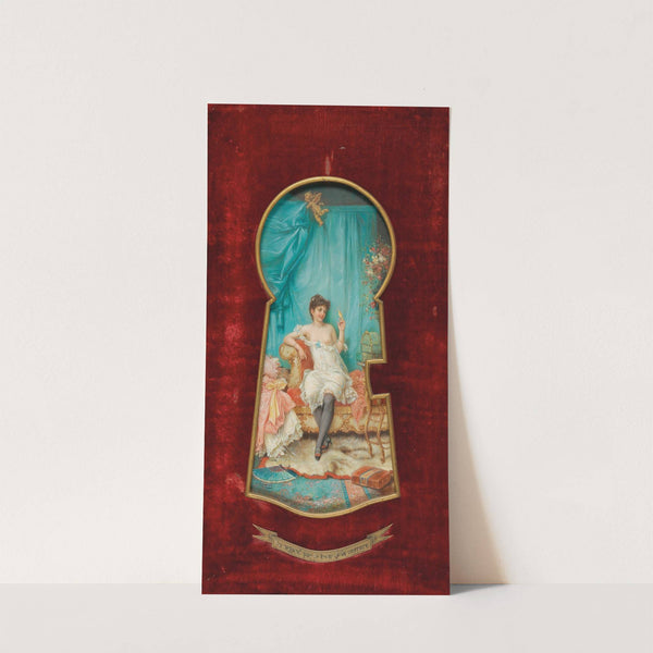 Un Regard Par Le Trou De La Serrure (Through The Keyhole) by Hans Zatzka