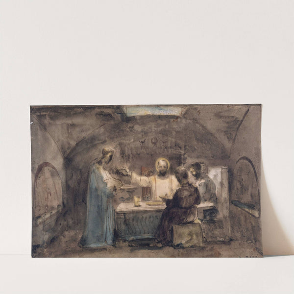 Un repas dans une crypte (1841) by François-Marius Granet
