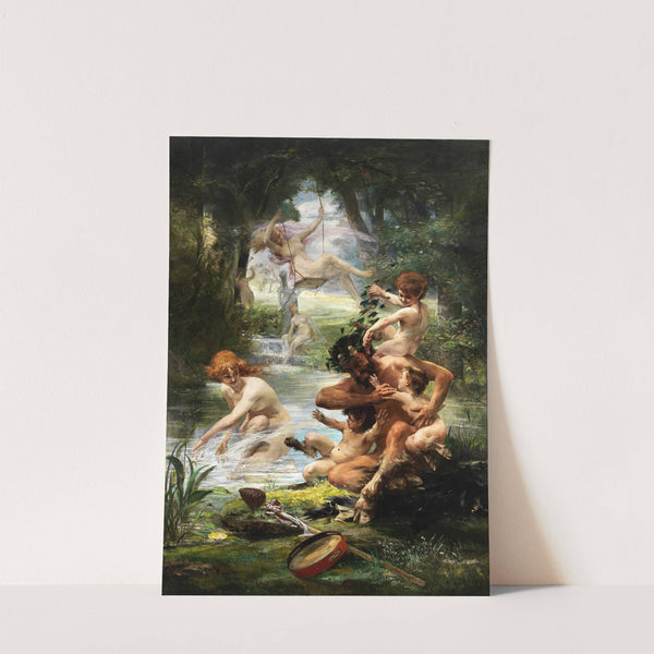 Un Satyre aux abois (1889) by Louis Priou