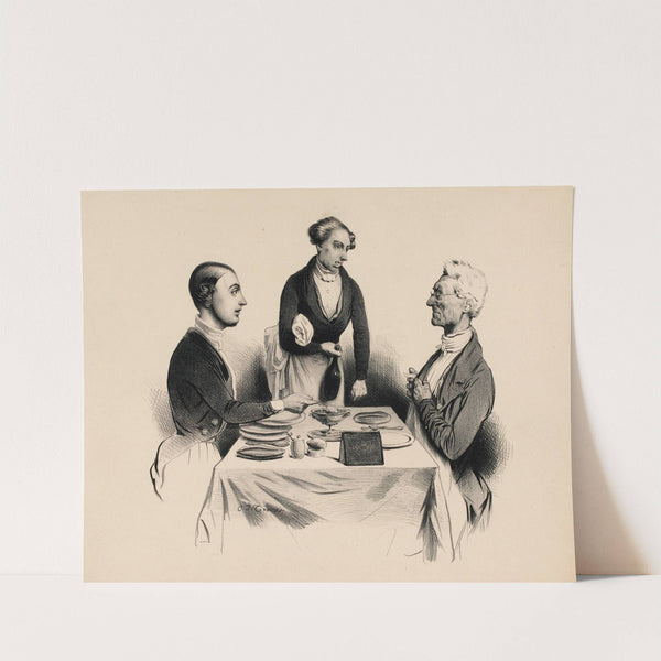 Un scélérat de neveu.N°1.Champagne frappé pour ordinaire.n’est-ce pas mon Oncle by Charles-Joseph Traviès de Villers