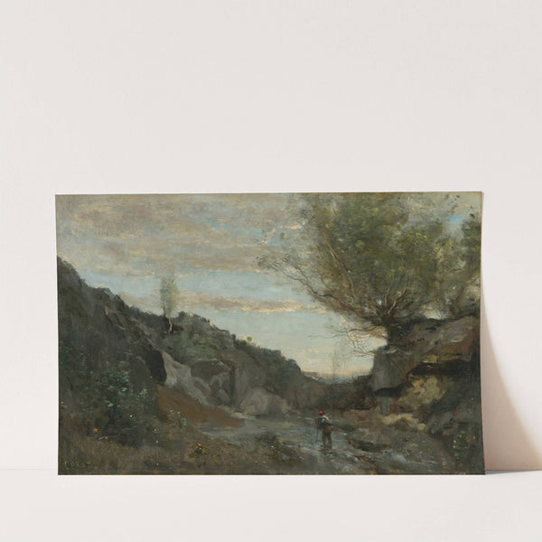 Un Torrent Des Abruzzes by Jean-Baptiste-Camille Corot