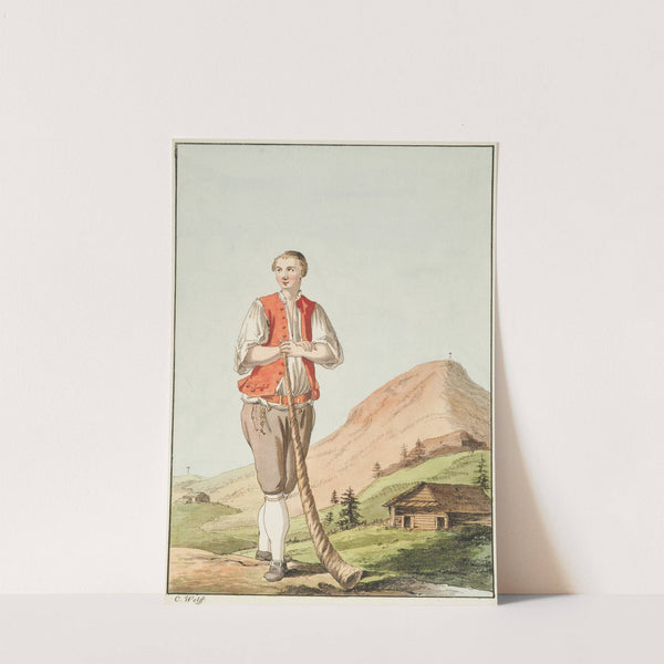 Un Vacher du Rigiberg, dans le Canton de Switz (1777-1779) by Caspar Wolf