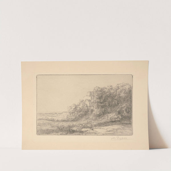 Un vieux chateau (An old castle) by Alphonse Legros