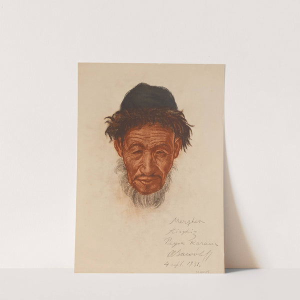 Un vieux kirghize, Peyik, Sinkiang (1931) by Alexandre Jacovleff