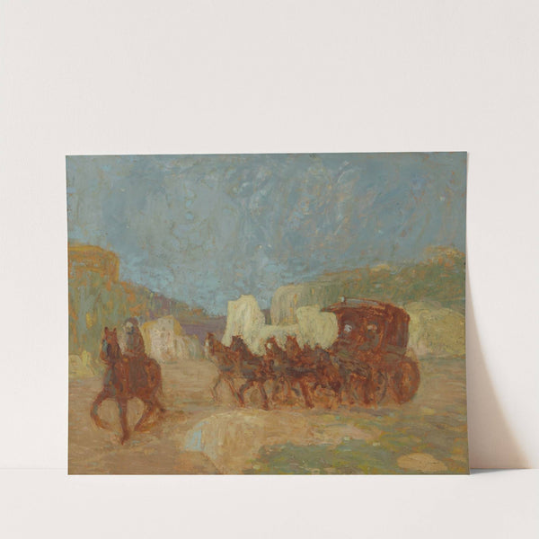 Una diligencia by Pedro Figari