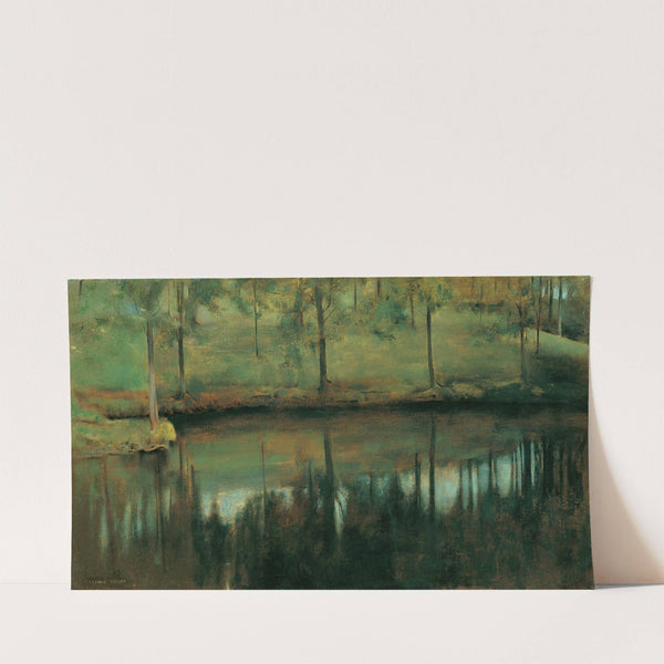 Unbewegtes Wasser Der Teich von Menil (1894) by Fernand Khnopff