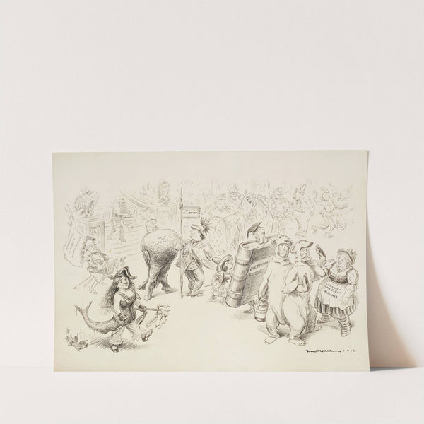 Uncle Sam gives a Fancy Dress Ball (1916) by William Henry Walker