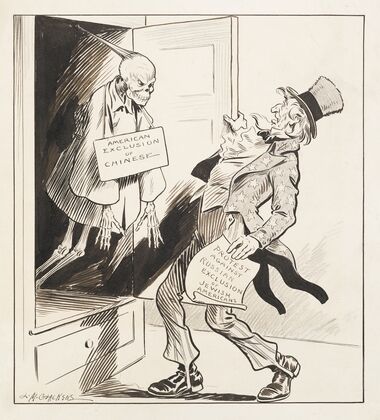 Uncle Sam, holding scroll (1911)