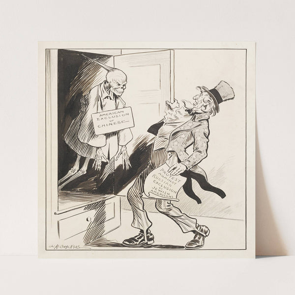 Uncle Sam, holding scroll (1911) by Louis Glackens