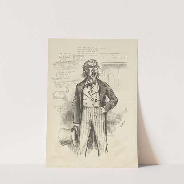 Uncle Sam’s position (1877) by Thomas Nast