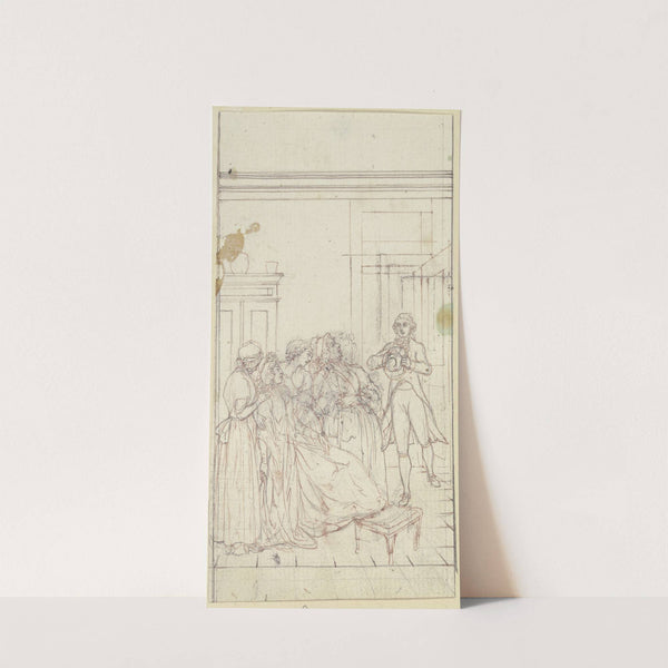 Unconscious Clarissa by Daniel Nikolaus Chodowiecki