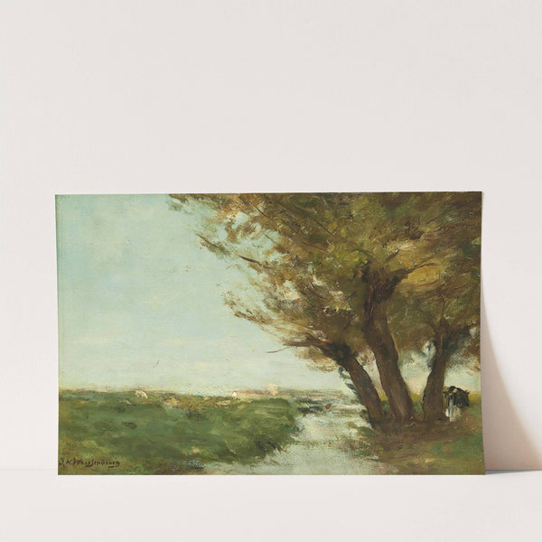 Under the willow trees by Johan Hendrik Weissenbruch