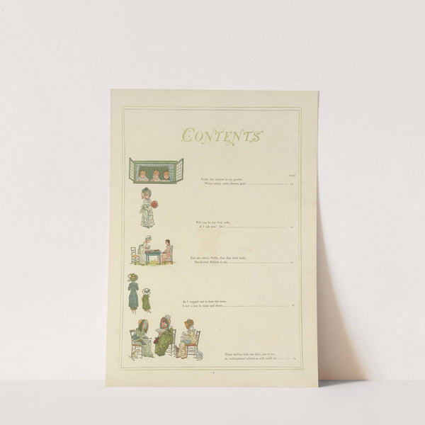 Under the window;pictures & rhymes for children Pl.08 (1878) by Kate Greenaway