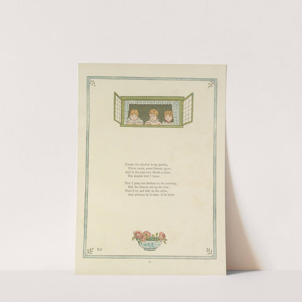 Under the window;pictures & rhymes for children Pl.16 (1878) by Kate Greenaway