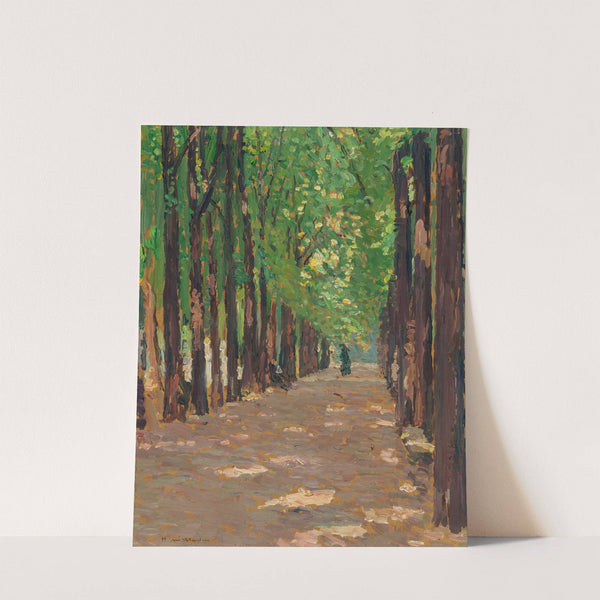 Une allée dans le Parc du Château de Versailles by Henri Martin