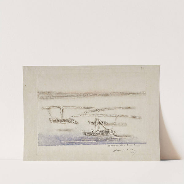 Une barque (Pêcheurs sur le Nil) (1912) by Pierre Roche